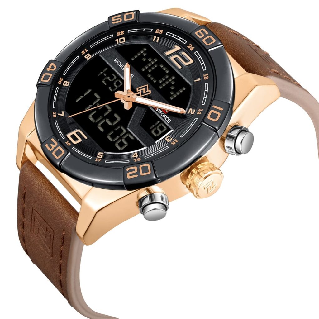 Naviforce Men's Watch NF9128 RG RG D BN | Watches Prime