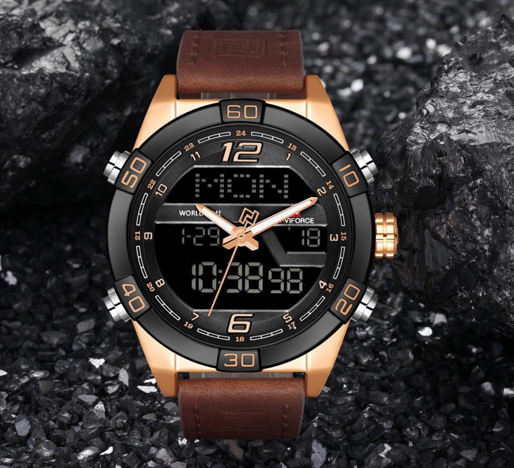 Naviforce Men's Watch NF9128 RG RG D BN | Watches Prime
