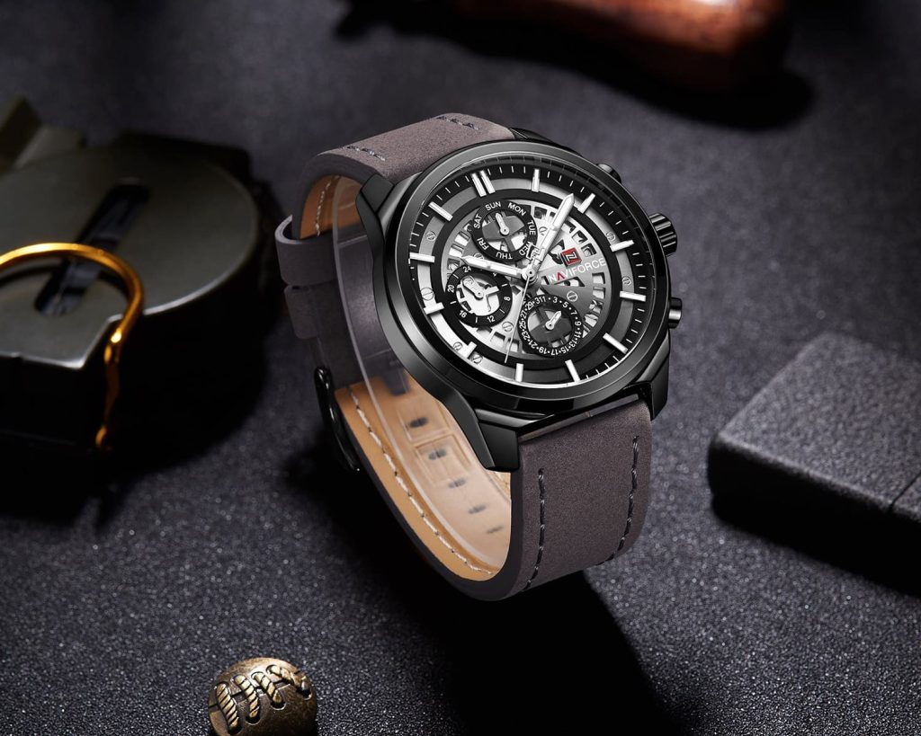 Naviforce Men's Watch NF9129 B W GY | Watches Prime