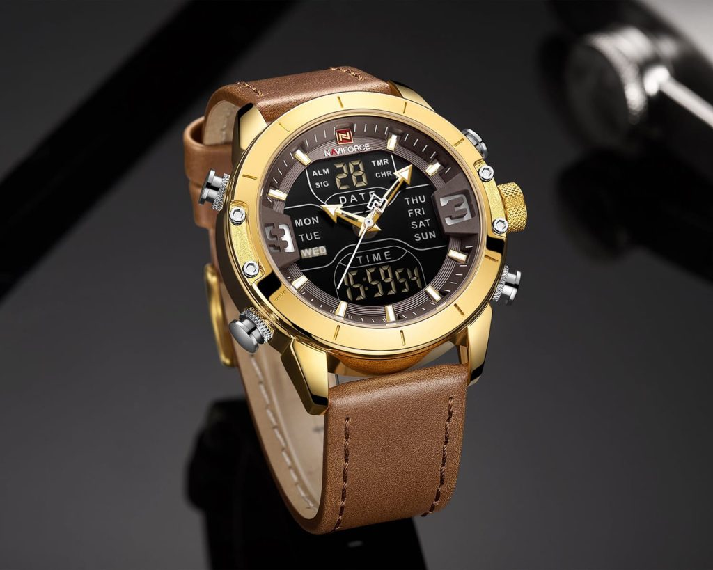 Naviforce Men's Watch NF9153L G B L BN | Watches Prime