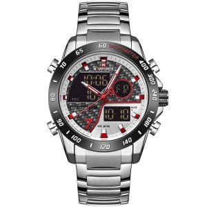 ساعة نافي فورس رجالي NF9171-S-W-S