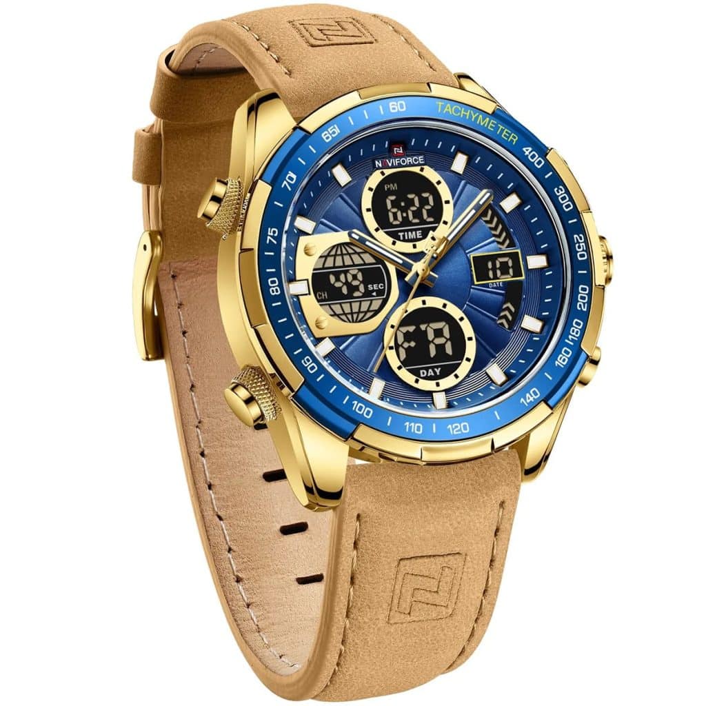 Naviforce Men's Watch NF9197L G BE Y BN | Watches Prime