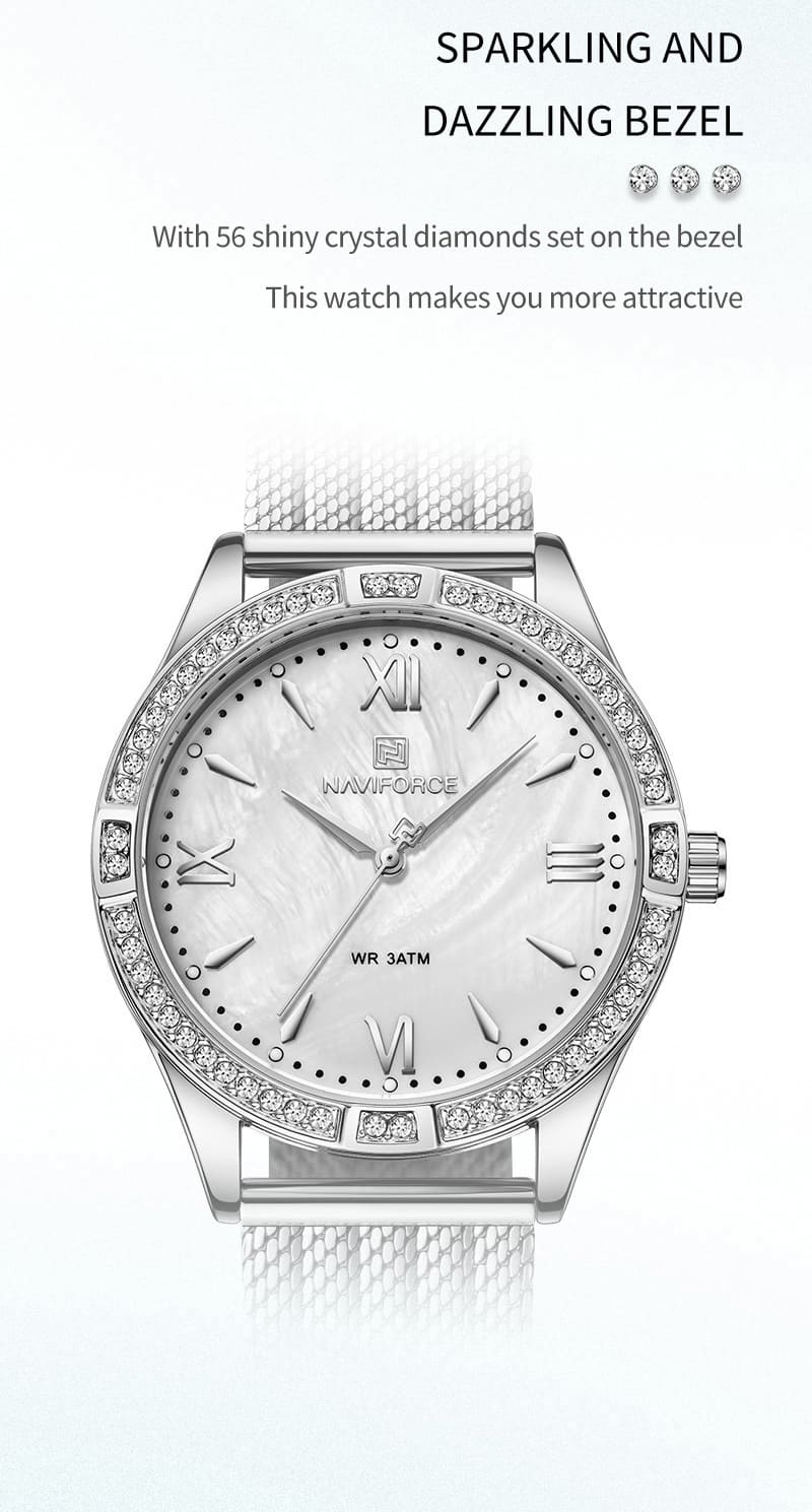 Naviforce Women's Watch NF5028 S W | Watches Prime