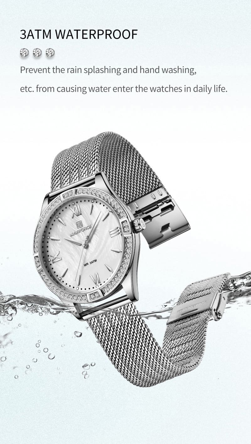 Naviforce Women's Watch NF5028 S W | Watches Prime