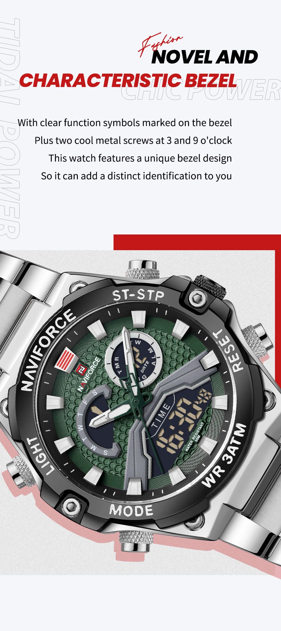 Naviforce Men's Watch NF9207 S B GN | Watches Prime