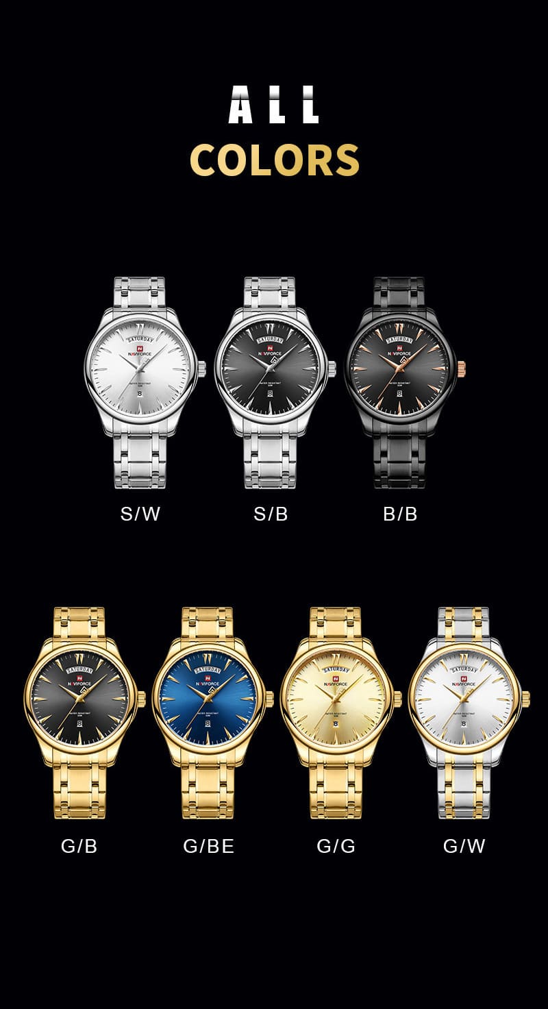 Naviforce Men's Watch NF9213 G W | Watches Prime