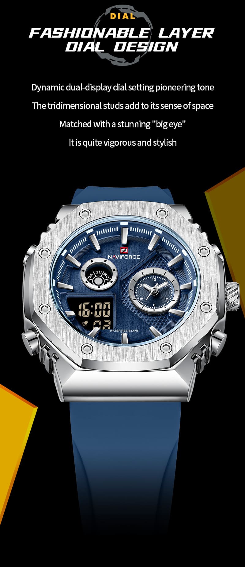 Naviforce Men's Watch NF9216T S BE BE | Watches Prime