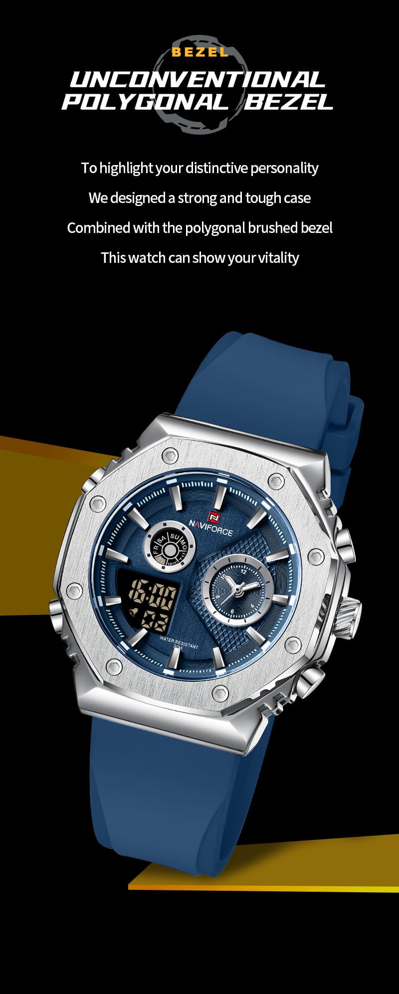 Naviforce Men's Watch NF9216T S BE BE | Watches Prime