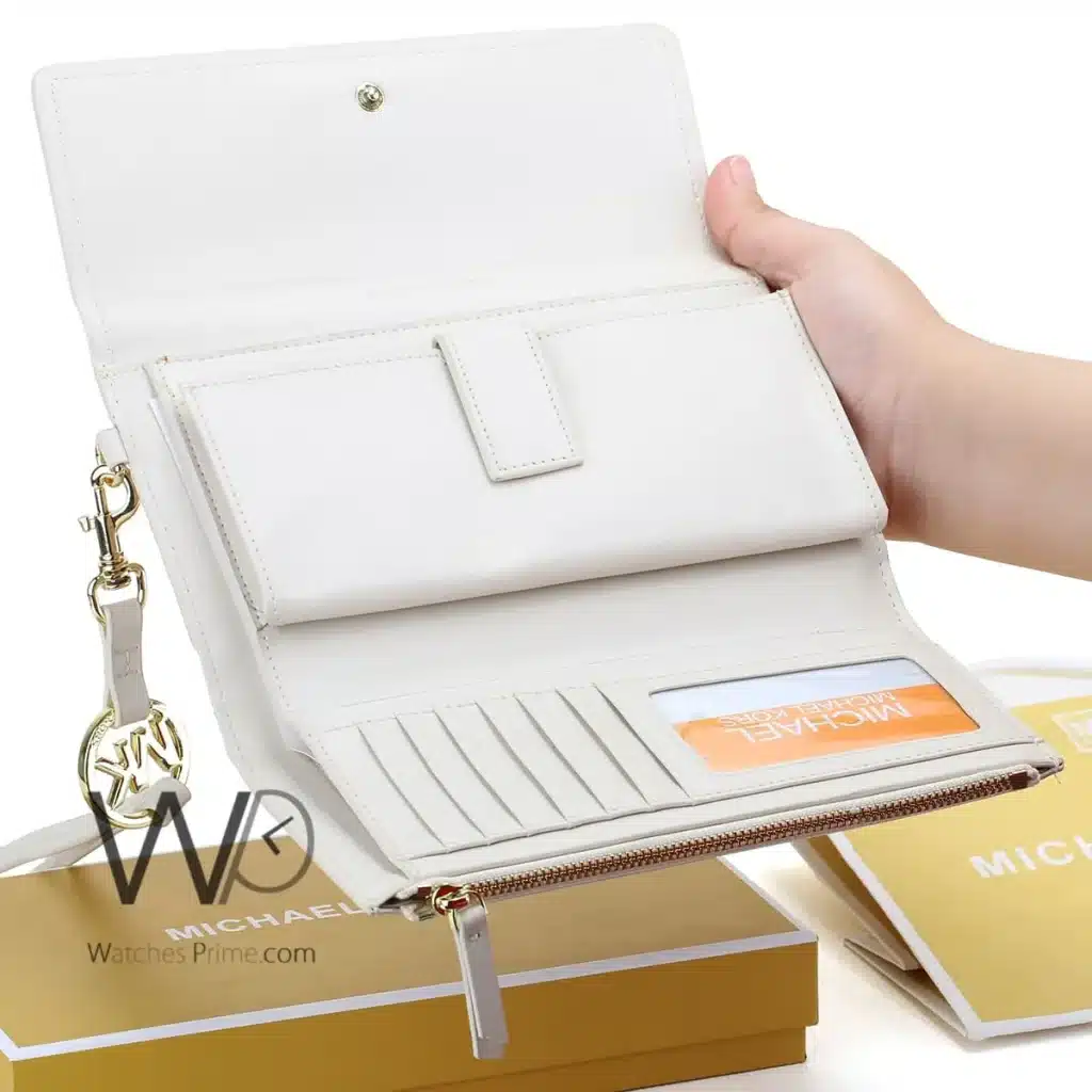 Michael Kors MK Wallet Leather Beige women | Watches Prime