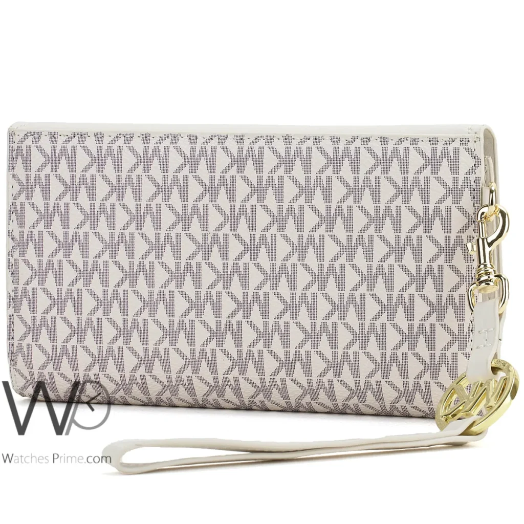 Michael Kors MK Wallet Leather Beige women | Watches Prime