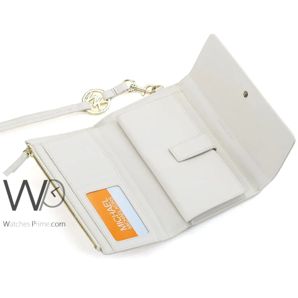 Michael Kors MK Wallet Leather Beige women | Watches Prime