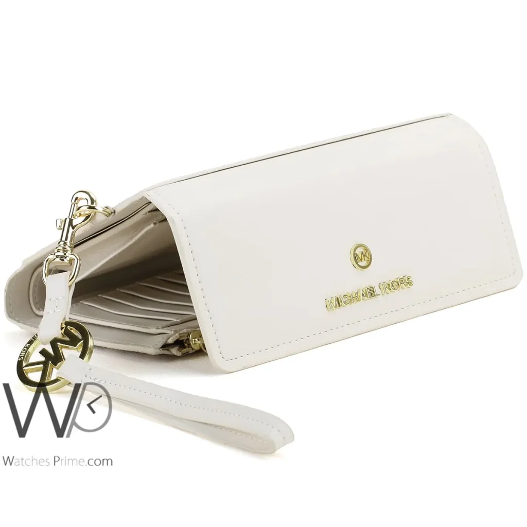 Michael Kors MK Wallet Leather Beige women | Watches Prime