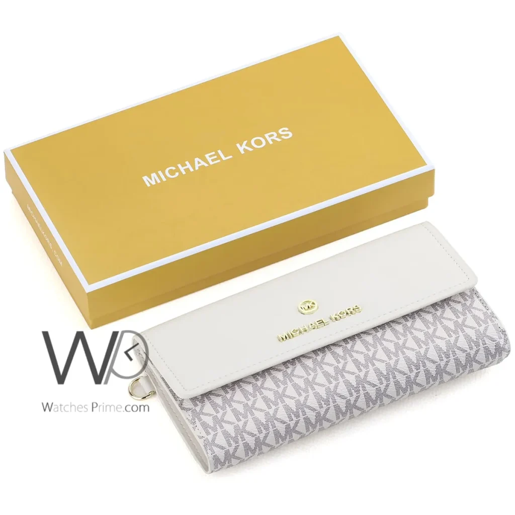 Michael Kors MK Wallet Leather Beige women | Watches Prime
