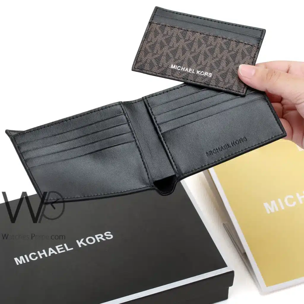 Michael Kors Wallet Card Holder SetBrown Men | Watches Prime