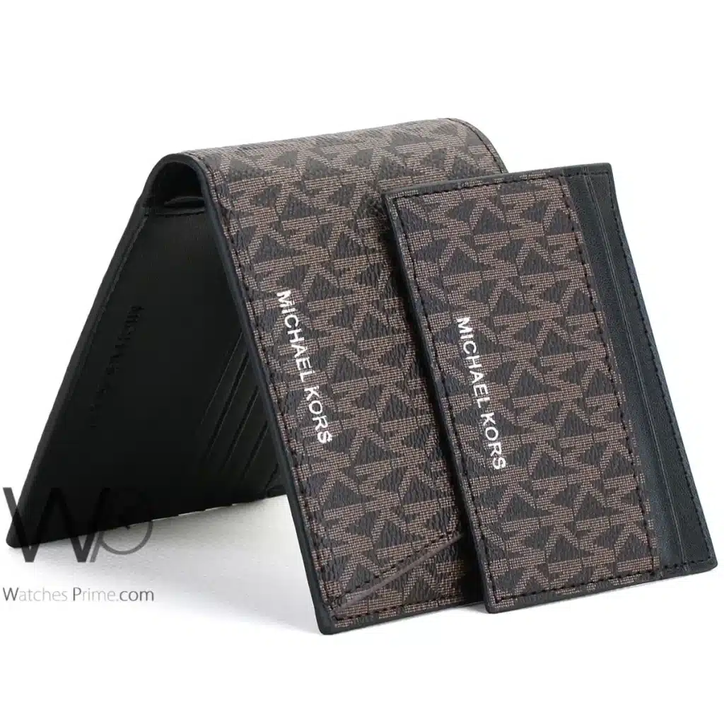 Michael Kors Wallet Card Holder SetBrown Men | Watches Prime