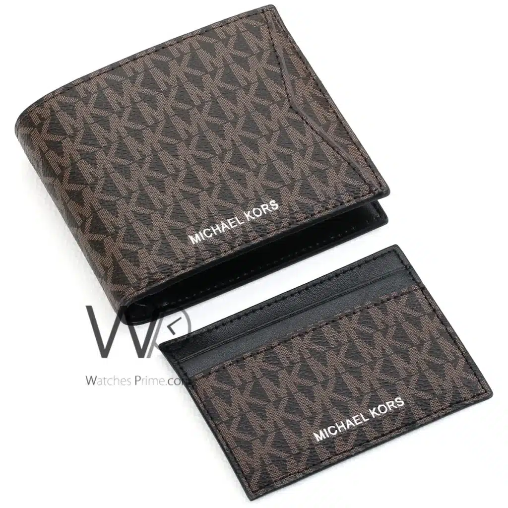 Michael Kors Wallet Card Holder SetBrown Men | Watches Prime