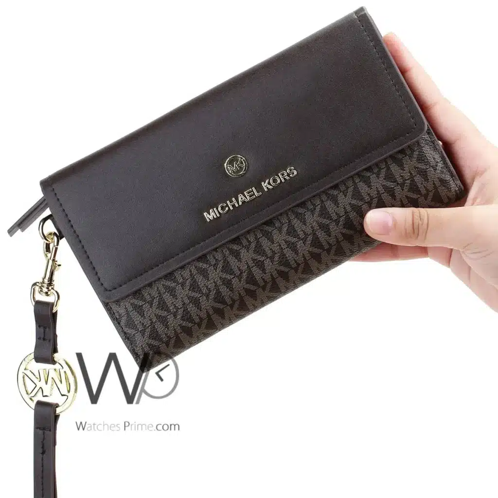 Michael Kors MK Wallet Leather Brown women | Watches Prime