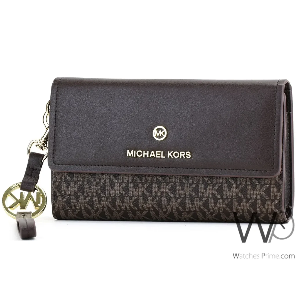 Michael Kors MK Wallet Leather Brown women | Watches Prime