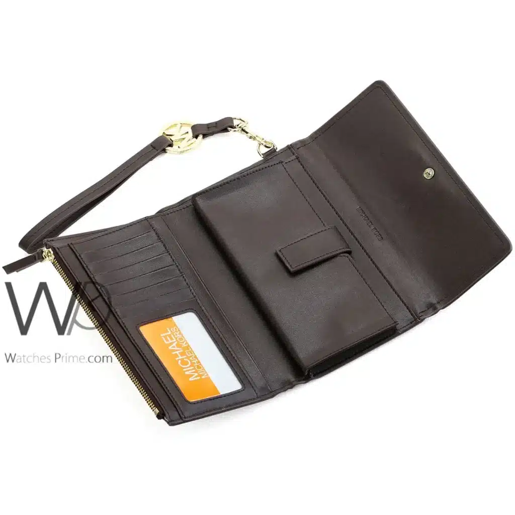 Michael Kors MK Wallet Leather Brown women | Watches Prime
