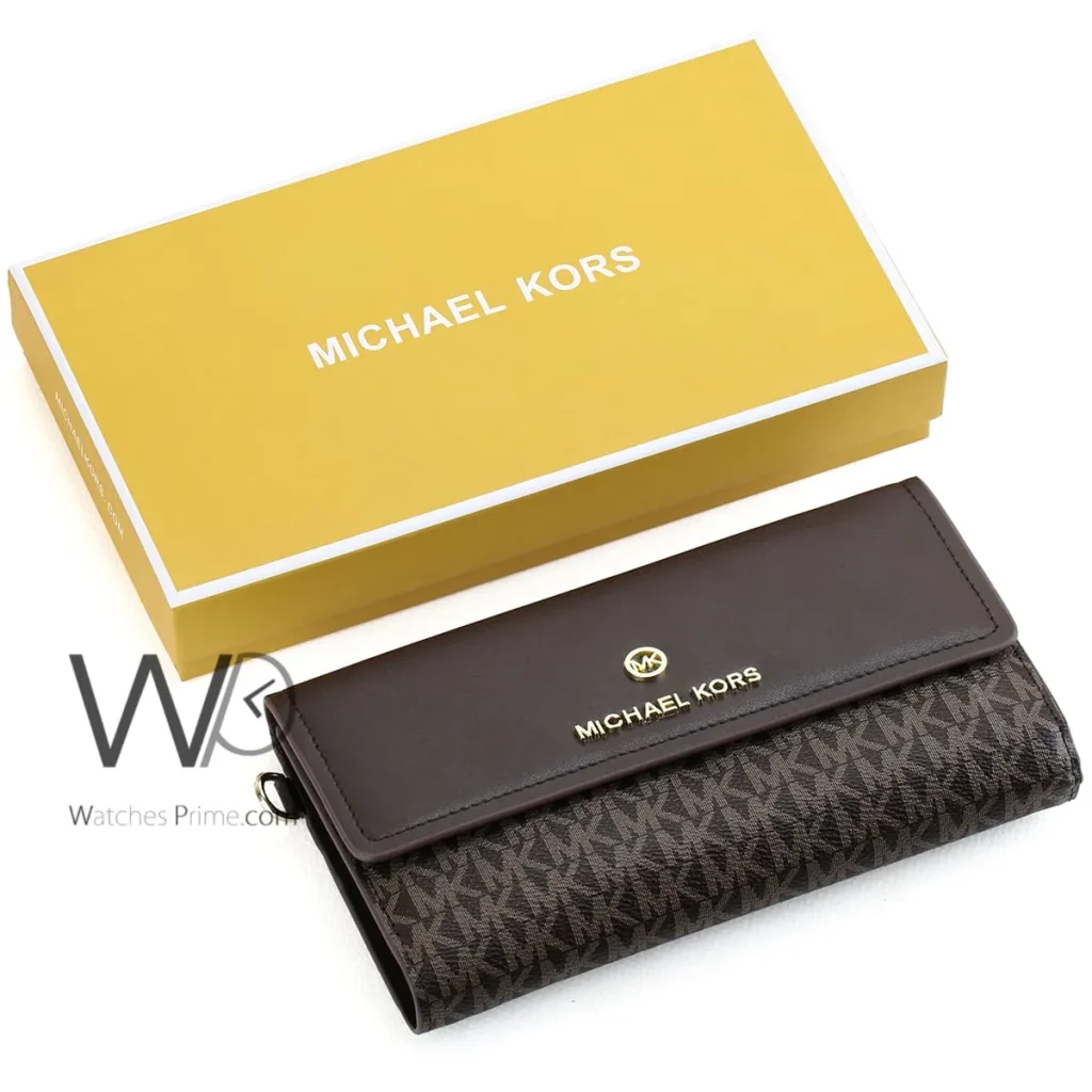 Michael Kors MK Wallet Leather Brown women | Watches Prime