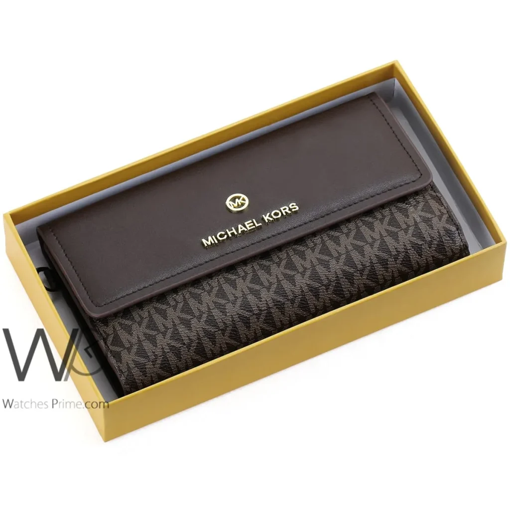 Michael Kors MK Wallet Leather Brown women | Watches Prime