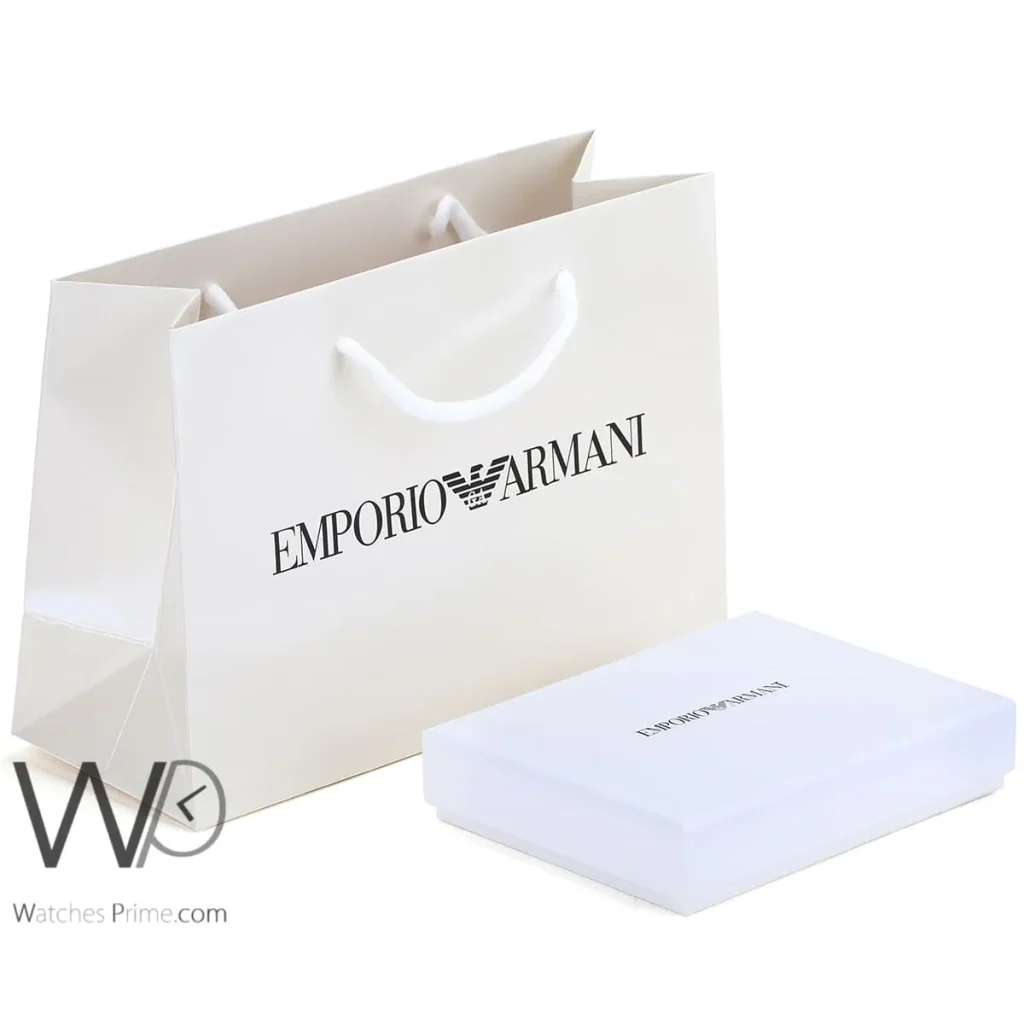 Emporio Armani Zipper Wallet Black For Men | Watches Prime