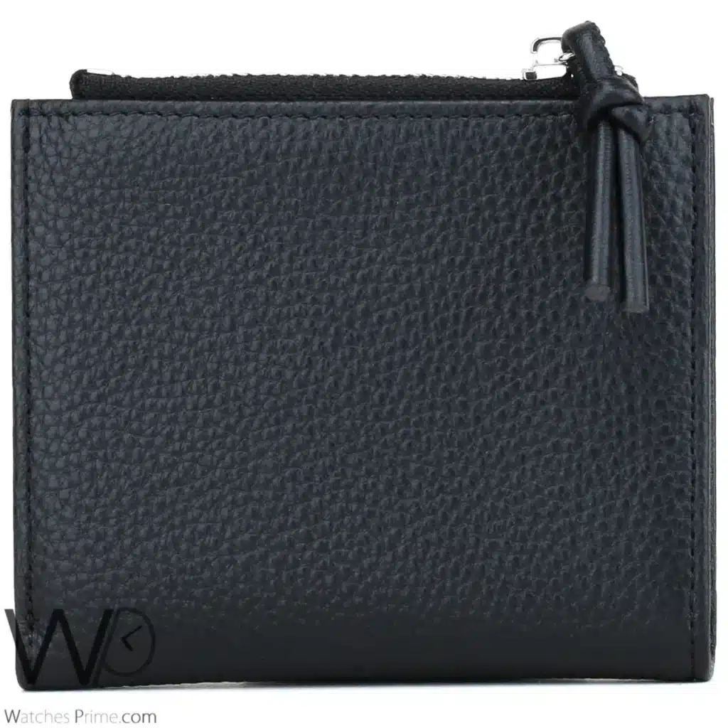 Emporio Armani Zipper Wallet Black For Men | Watches Prime