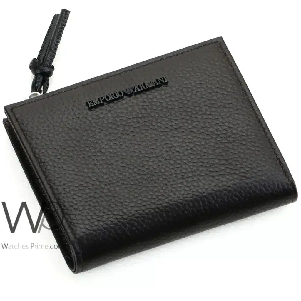 Emporio Armani Zipper Wallet Brown For Men | Watches Prime