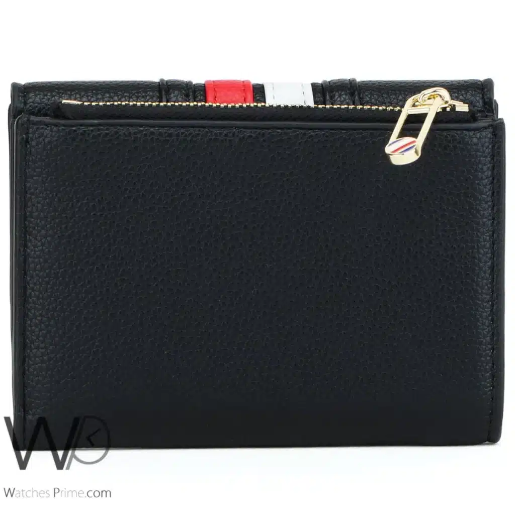 Tommy Hilfiger TH Wallet Leather Black Women | Watches Prime