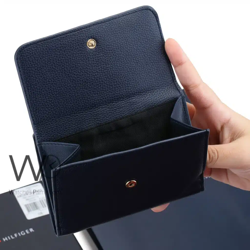 Tommy Hilfiger TH wallet Navy Blue For Women | Watches Prime