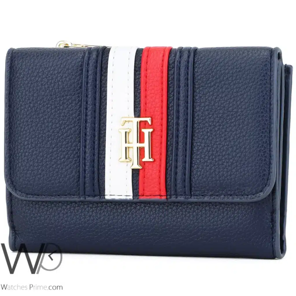 Tommy Hilfiger TH wallet Navy Blue For Women | Watches Prime