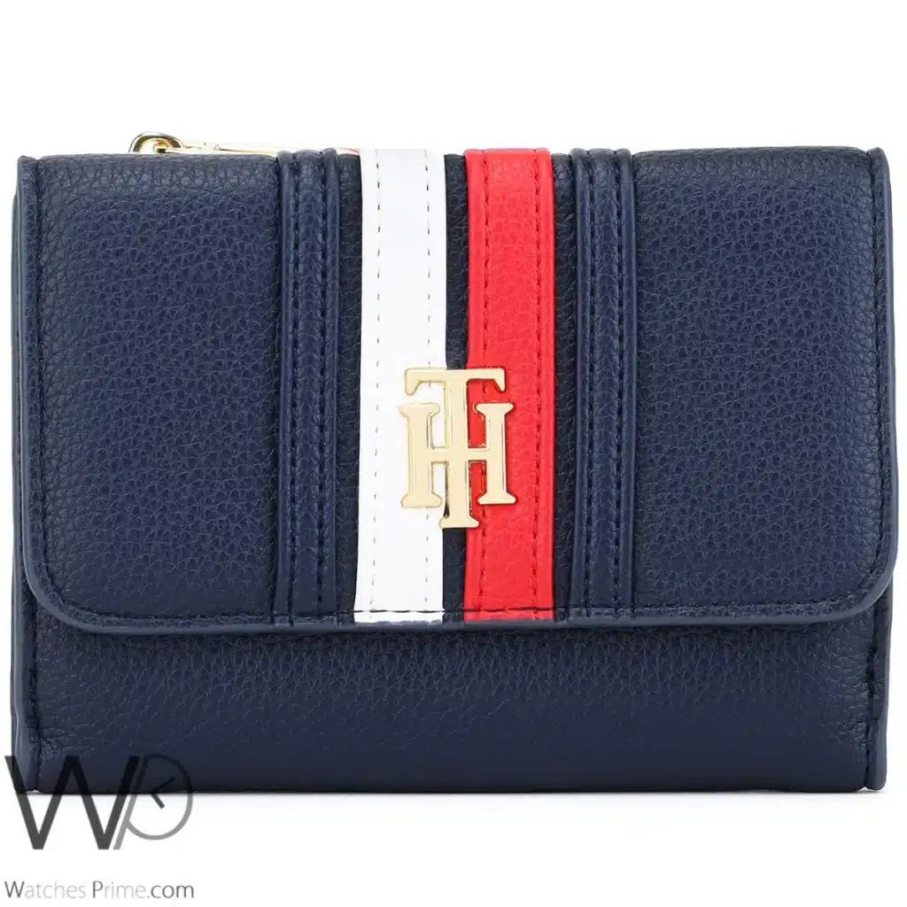 Tommy Hilfiger TH wallet Navy Blue For Women | Watches Prime