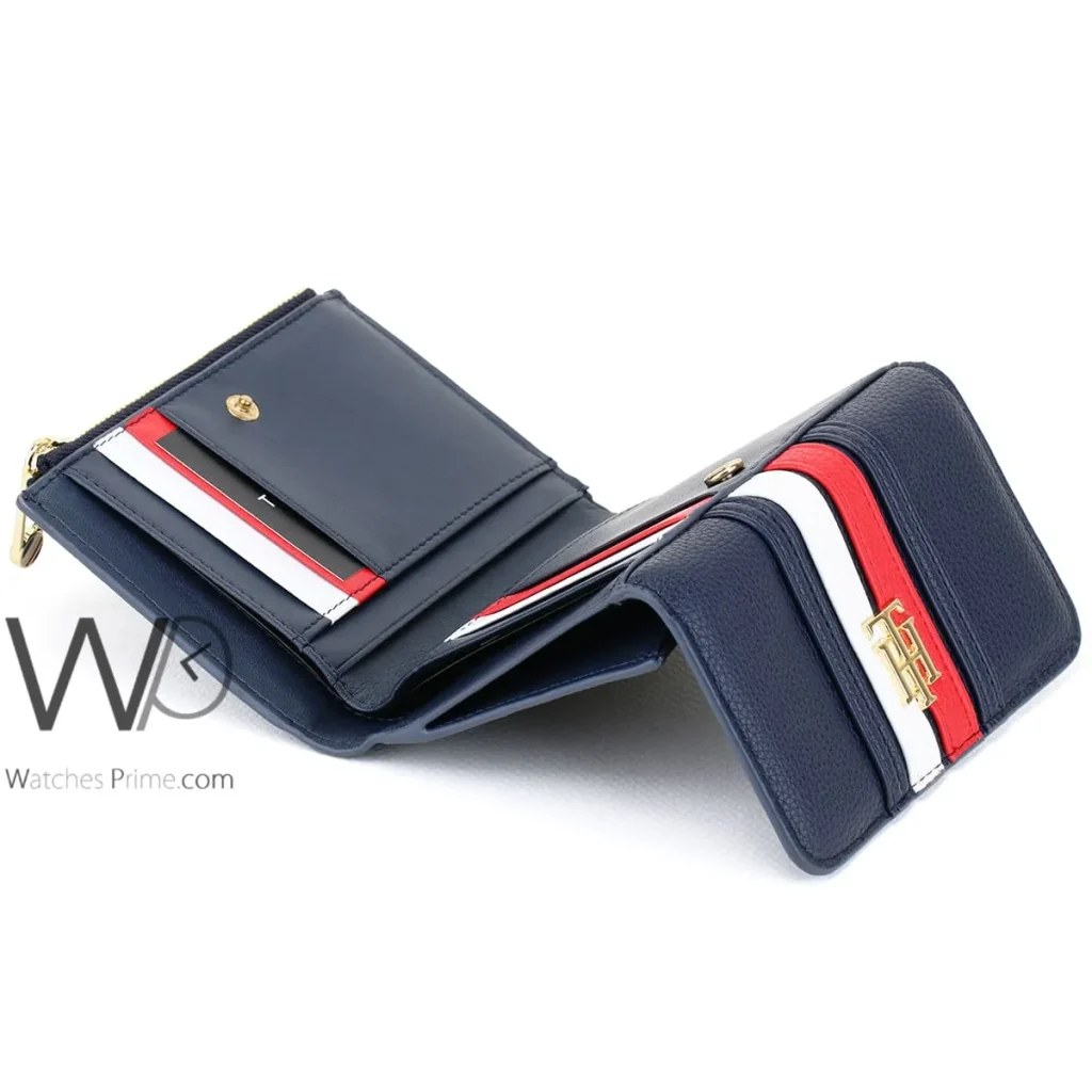 Tommy Hilfiger TH wallet Navy Blue For Women | Watches Prime