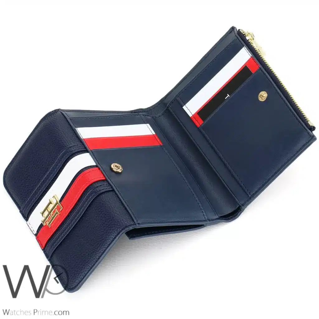 Tommy Hilfiger TH wallet Navy Blue For Women | Watches Prime