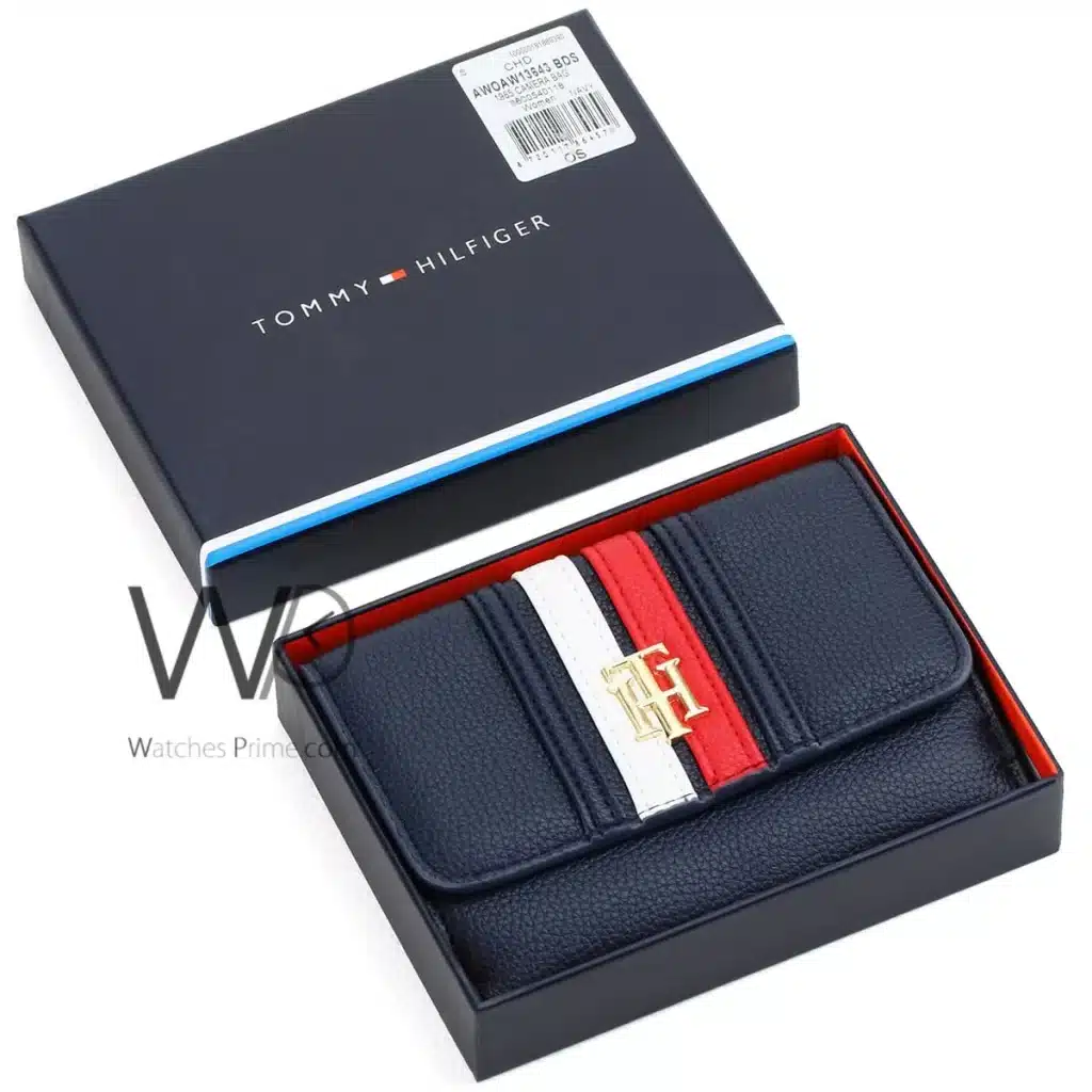 Tommy Hilfiger TH wallet Navy Blue For Women | Watches Prime