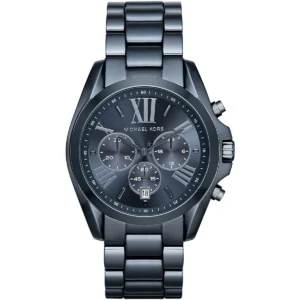 Mk6248 michael kors watch women blue dial metal stainless steel strap quartz battery analog chronograph bradshaw
