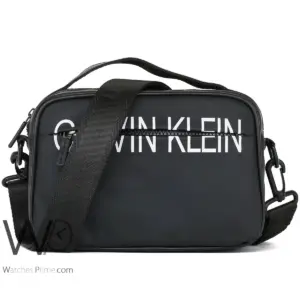 Black calvin klein shoulder crossbody men waterproof hand bag ck