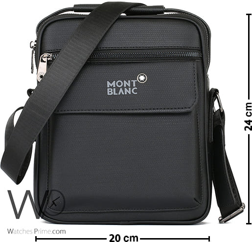 شنطة كروس رجالي مونت بلانك Montblanc جلد اسود | واتشز برايم