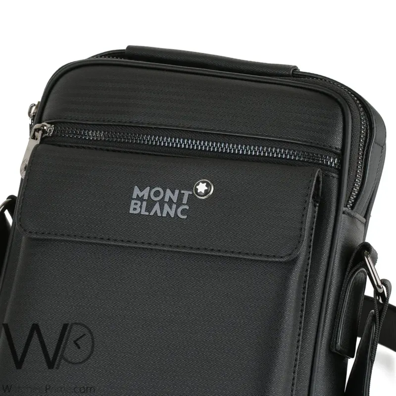 شنطة كروس رجالي مونت بلانك Montblanc جلد اسود | واتشز برايم