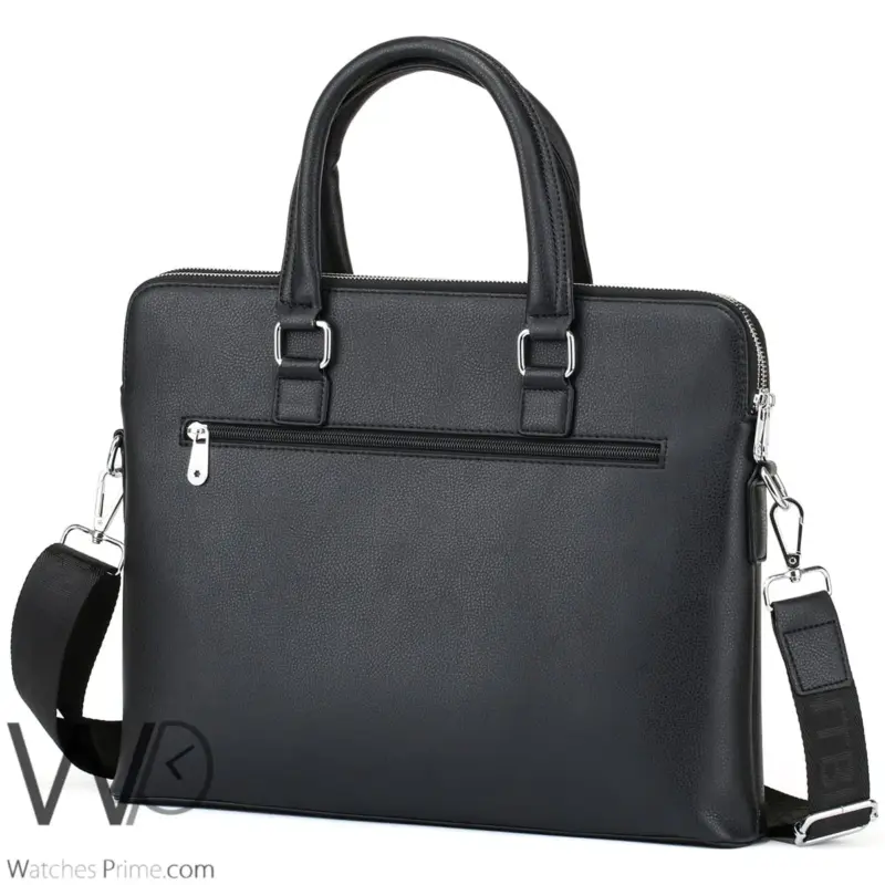 Montblanc Business Handbag Black Leather | Watches Prime