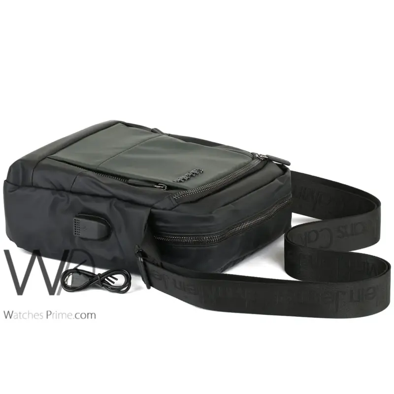 Calvin Klein Green Usb Port Bag For Men CK | Watches Prime