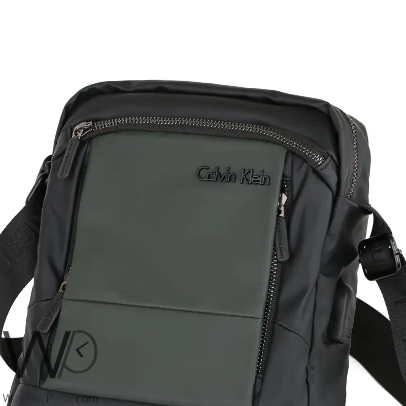 Calvin Klein Green Usb Port Bag For Men CK | Watches Prime