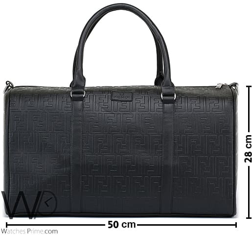 شنطة جيم فندي Fendi حقيبة جلد لون اسود | واتشز برايم
