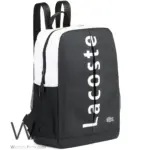 Lacoste Backpack Black Fiber Men Laptop Bag | Watches Prime