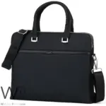 Lacoste Black Business Briefcase Handbag Men | Watches Prime