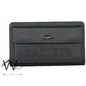 Lacoste black hand wallet bag handbag satchel for men