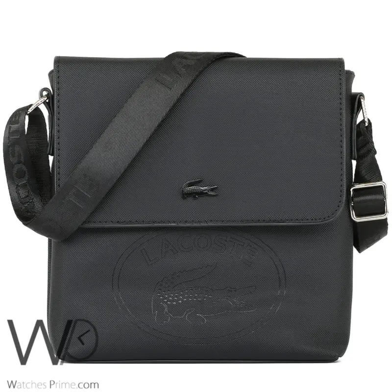 Lacoste Shoulder Bag For Men Messenger Black | Watches Prime