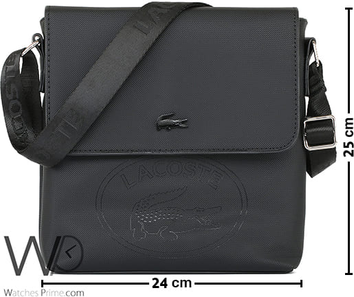 Lacoste Shoulder Bag For Men Messenger Black | Watches Prime
