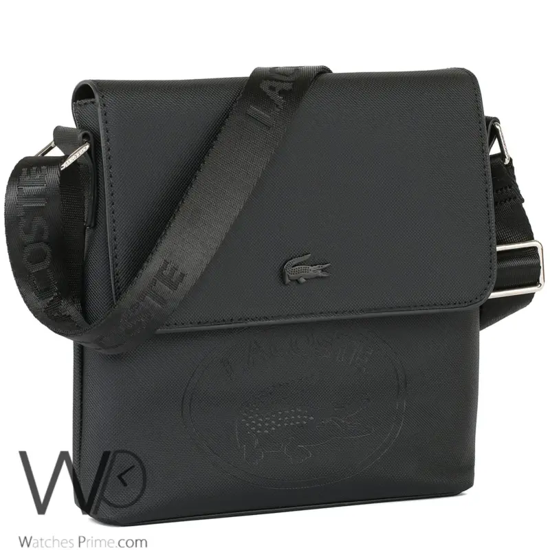 Lacoste Shoulder Bag For Men Messenger Black | Watches Prime