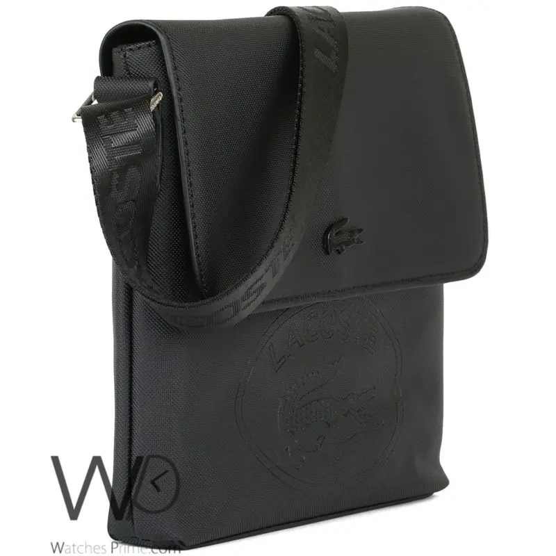 Lacoste Shoulder Bag For Men Messenger Black | Watches Prime